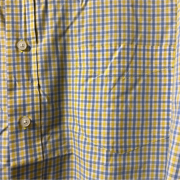 Saddlebred XXL Yellow Plaid Button Down - Picture 3 of 5